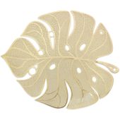 Podkładka na stół mata stołowa liść listek dekoracyjna elegancka złoty