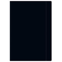 TECZKA Z GUMKĄ A4 JEDNOKOLOROWA CZARNA INTERDRUK