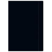 TECZKA Z GUMKĄ A4 JEDNOKOLOROWA CZARNA INTERDRUK