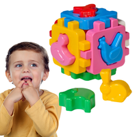 Sorter Edukacyjny Kostka Zwierzęta Domowe Kształty Kolorowy Zestaw Technok