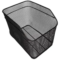 Duży kosz na rower metalowy rowerowy na bagażnik mocny przykręcany