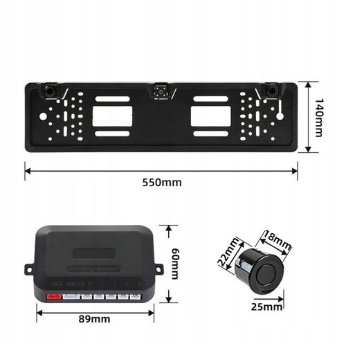 Kamera cofania i 2x czujniki parkowania w ramce na Arena.pl