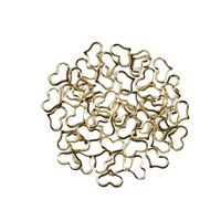 Semilac Ozdoba do manicure 776 złote serce ramka, 50 sztuk