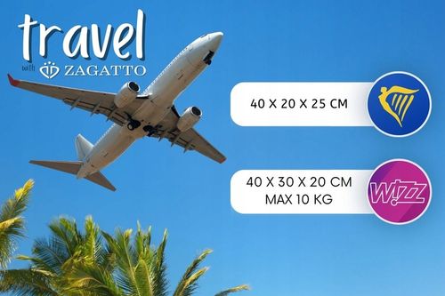 Plecak podróżny do samolotu 40x20x25 podręczny WIZZAIR RYANAIR 20L ZAGATTO na Arena.pl