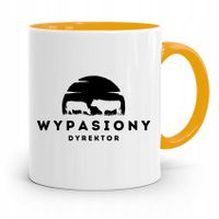 Dla Dyrektora Kubek Żółty Wypasiony Dyrektor Z Nadrukiem Ze Zdjęciem