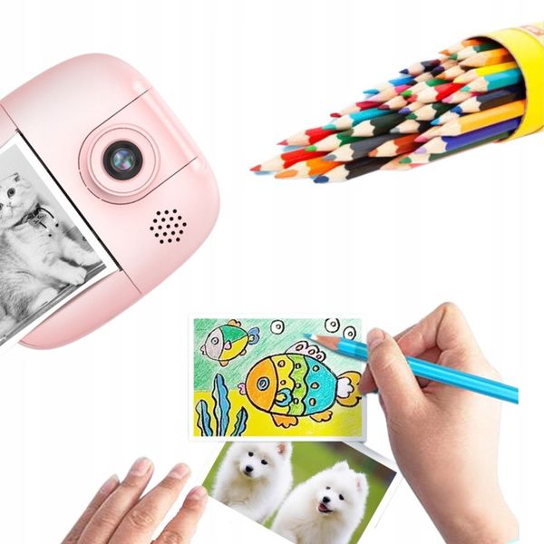 Aparat dla dzieci z drukarką NATYCHMIASTOWY prezent na dzień dziecka zdjęcie 9