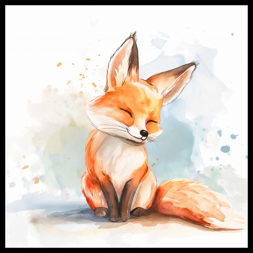 Plakat 70x70cm Zadowolony Lisek na Arena.pl