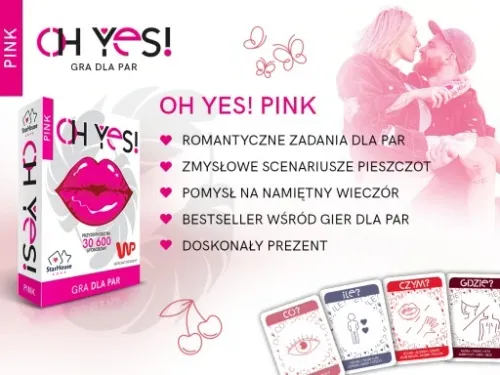 GRA DLA PAR - OH YES! PINK erotyczna wstępna WYZWANIA prezent WALENTYNKI na Arena.pl