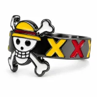 Luffy Straw Hat | Rozmiar Regulowany | Metal | Pierścień Anime | One Piece