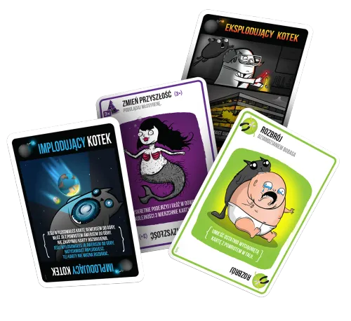 Zabawna gra karciana dla każdego Eksplodujące Kotki Przepisy na Kotastrofę na Arena.pl