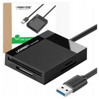 UGREEN CR125 Czytnik kart 4 w 1 USB 3.0, 0,5m (czarny)