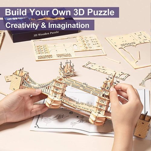 TOWER BRIDGE ROBOTIME DREWNIANY MODEL PUZZLE 3D na Arena.pl