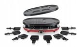 Grill elektryczny 3w1 do Raclette H.Koenig RP418 1500 W 2 płyty i 8 patelni