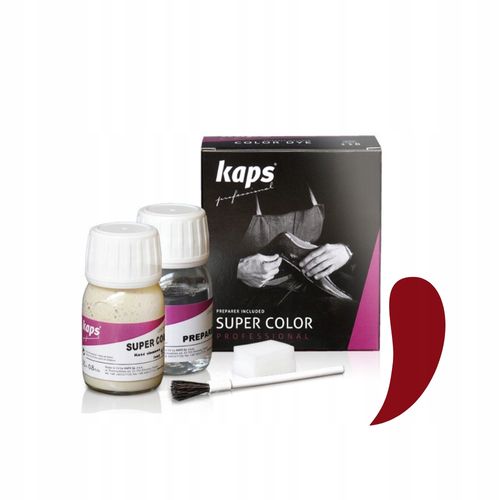 SUPER COLOR 25 ML+ PREPARER 25 ML CZERWONY - KAPS PROFESSIONAL na Arena.pl