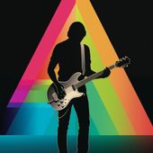 Plakat 80x80cm Pryzmat przez Gitarę