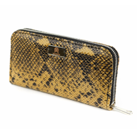 P-02 Portfel skórzany Korona - print wężowy jasny brąz KEMER