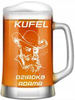 duży KUFEL do Piwa PREZENT dla dziadka urodziny