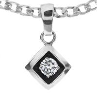 SREBRNY WISIOREK KWADRAT OKSYDOWANY SREBRO PRÓBY 925