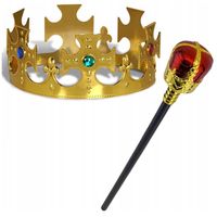 KORONA + BERŁO PRZEBRANIE KRÓLA JASEŁKA STRÓJ 2 EL