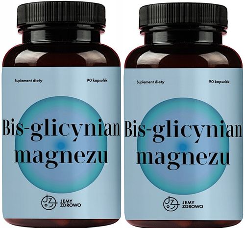 Glicynian Magnezu Jemy Zdrowo 180 Kapsułek po 375mg w dziennej dawce na Arena.pl