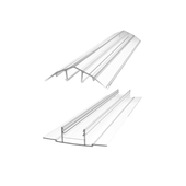 HCP-profil łączący (góra+dół) 1.5m, bezbarwny 6-10mm