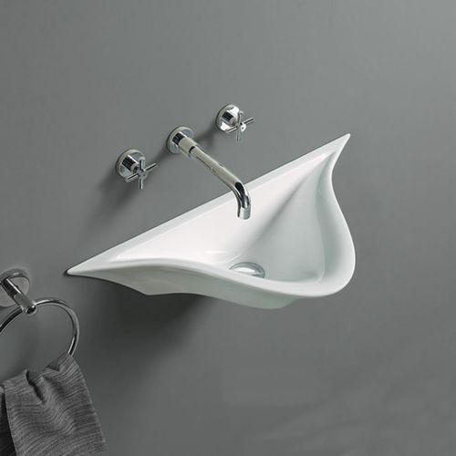 Umywalka Ceramiczna Ścienna CHLOE SLIM - REA na Arena.pl