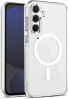 Etui Do SAMSUNG GALAXY S24 Fe +Szkło WZMACNIANE 360° do MAGSAFE CLEAR CASE