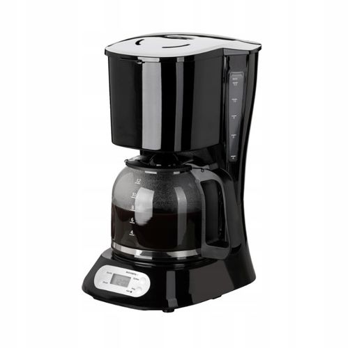 EKSPRES DO KAWY PRZELEWOWY KOMPAKTOWY QUIGG CZARNY 1,5L 900W + TIMER na Arena.pl
