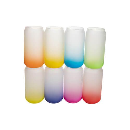 Szklanka 550 ml szroniona do sublimacji - czerwony gradient na Arena.pl