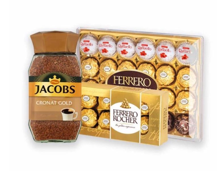 Zestaw Kawa Jacobs & praliny Ferrero Rocher zdjęcie 1