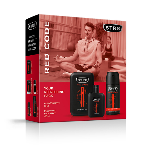 STR8 Red Code Zestaw prezentowy EDT 50ml Deo 150ml na Arena.pl