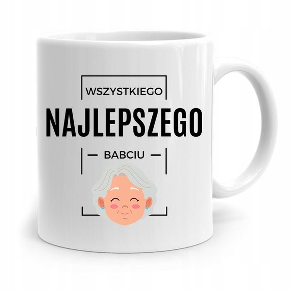 Kubek Babci Na Urodziny Wszystkiego Najlepszego Z Nadrukiem Ze Zdjęciem zdjęcie 1