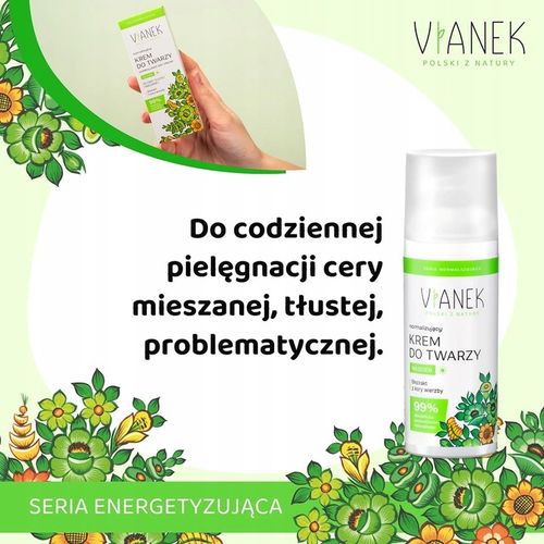 VIANEK Normalizujący krem do twarzy na dzień na Arena.pl