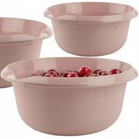 MISKA OKRĄGŁA UNIWERSALNA MISA DO KUCHNI OGRODU NA WARZYWA OWOCE 3L RÓŻ