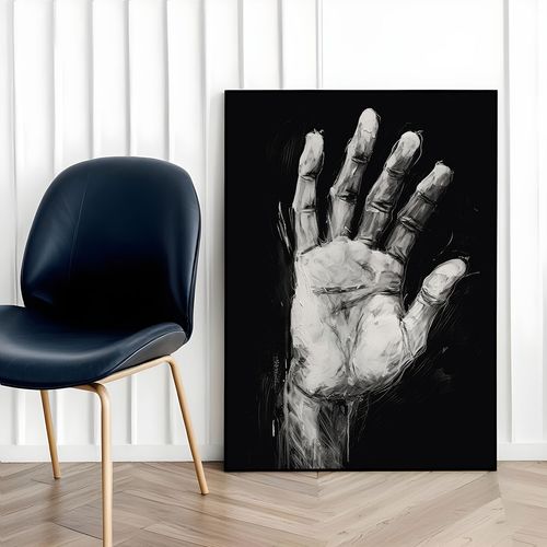 Plakat ręka dłoń 40x50 cm w czarnej ramie na Arena.pl