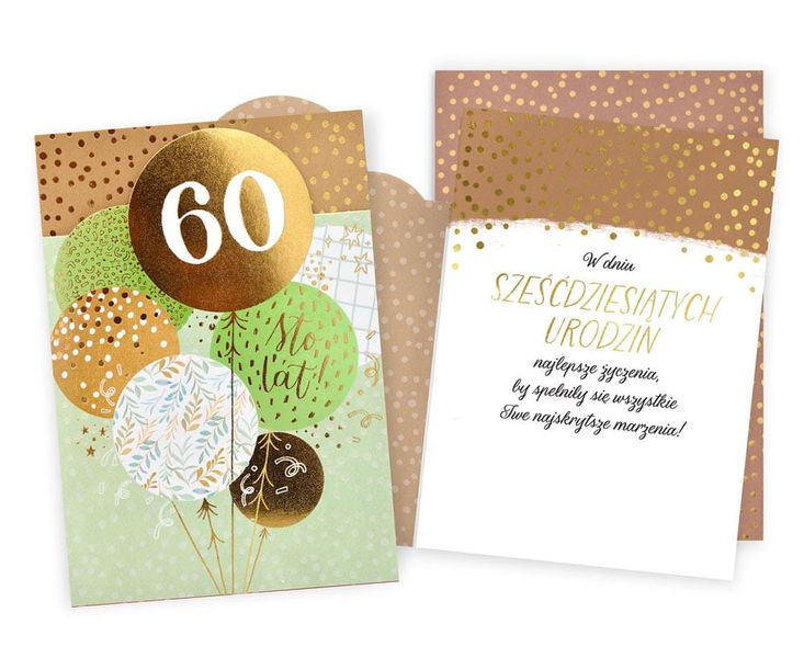 Karnet 60 Urodziny - Sto Lat zdjęcie 1