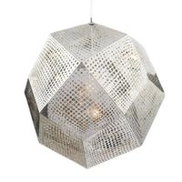 Geometryczna lampa wisząca Futuri star ST-5001 SILVER Step siatka chrom