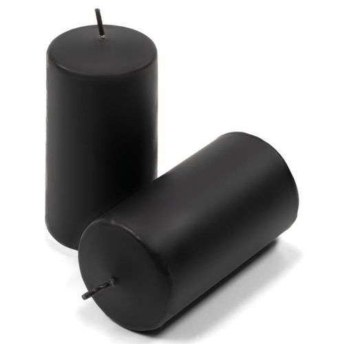 Zestaw świec filarowych, 10 cm, Ø 5 cm, czarne, 16 szt. na Arena.pl