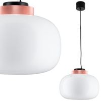 Wisząca lampa Boom 9969P/B Step LED 24W 3000K kulista biała miedziana