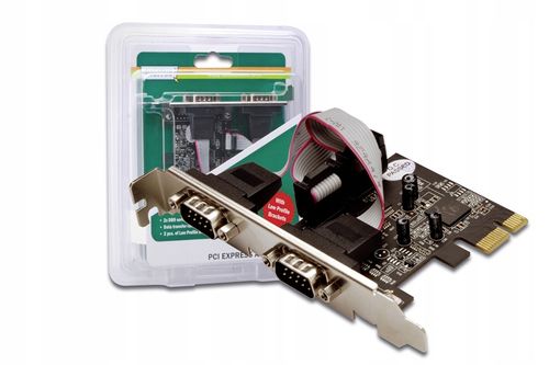 Kontroler COM DIGITUS PCIe, 2x RS-232/COM, Low Pro na Arena.pl