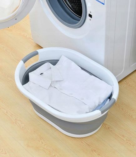 MISKA SKŁADANA SILIKONOWA KOSZ NA PRANIE BIELIZNĘ WANIENKA DLA DZIECKA 53CM na Arena.pl
