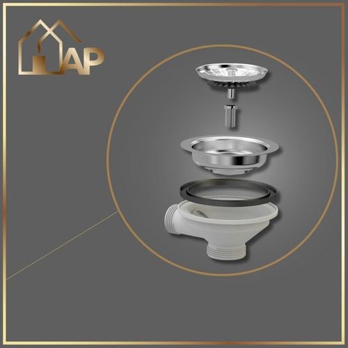 SYFON PRZYŚCIENNY do Zlewu Odpływ CHROM Jednokomorowy z Przelewem na Arena.pl