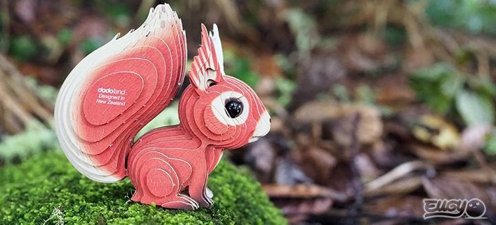 Wiewiórka Eugy. Eko Układanka 3D zdjęcie 5