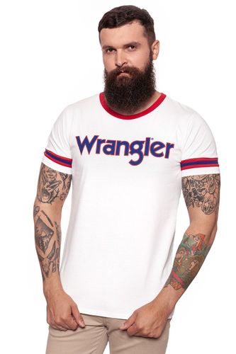 WRANGLER INSERT LOGO TEE OFFWHITE W7B28FK02 XL na Arena.pl
