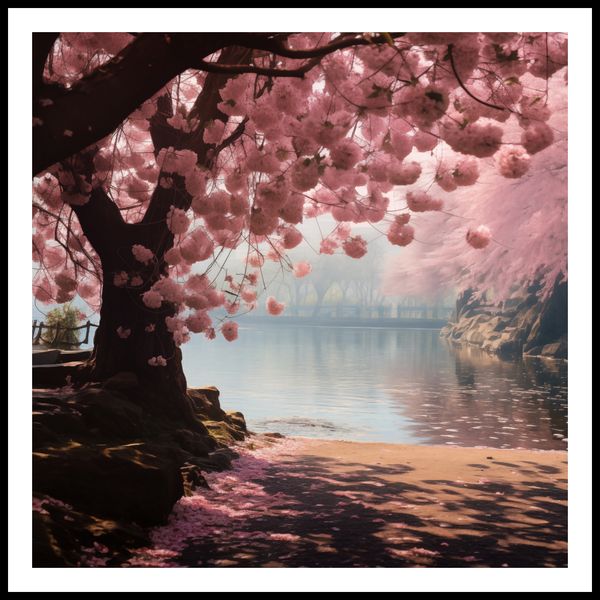 Plakat 100x100cm Spokój Sakury zdjęcie 3