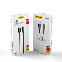 kabel przewód usb - usb typ c super fast charge 1 m czarny