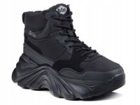 Sneakersy damskie Lee Cooper 3154 czarne buty sportowe ocieplane wysokie 41