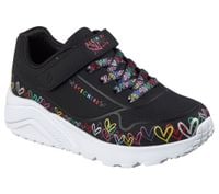 Skechers młodzieżowe sneakersy UNO LITE HEART CRAZE 314091L BKMT 28
