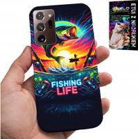 ETUI DO SAMSUNG NOTE 20 ULTRA - WZORY WĘDKARSKIE RYBY POŁÓW WĘDKA PLECKI