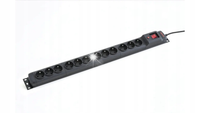 Listwa zasilająca 3m Armac M12 MULTI 12GNIAZD do szaf Rack 19" kabel
